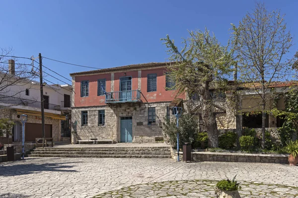 Afytos Kassandra Greece March 2019 Old Houses Historic Town Afytos — стокове фото