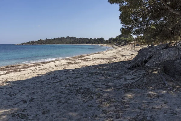 Panorama Xenia Golden Beach Península Kassandra Chalkidiki Macedonia Central Grecia — Foto de Stock