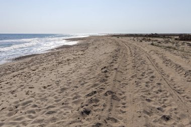 Possidi Cape 'de Famous Beach, Kassandra Yarımadası, Halkidiki, Orta Makedonya, Yunanistan