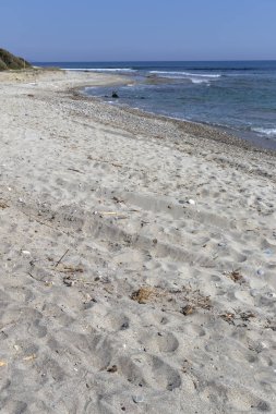 Possidi Cape 'de Famous Beach, Kassandra Yarımadası, Halkidiki, Orta Makedonya, Yunanistan