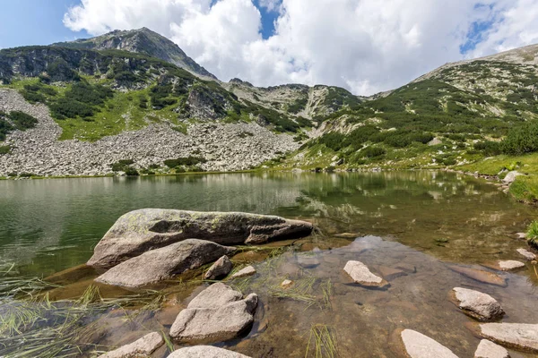 Erstaunliche Sommerlandschaft Des Muratovo Hvoynato Sees Pirin Gebirge Bulgarien — Stockfoto