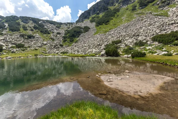 Increíble Paisaje Verano Del Lago Muratovo Hvoynato Montaña Pirin Bulgaria —  Fotos de Stock