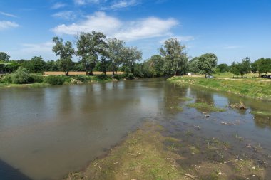 Edirne şehrinden geçen Tunca Nehri, Doğu Trakya, Türkiye