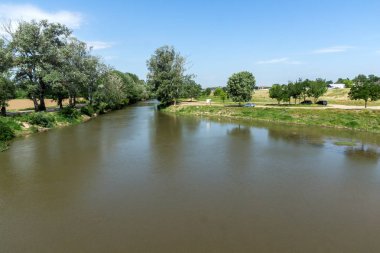 Edirne şehrinden geçen Tunca Nehri, Doğu Trakya, Türkiye