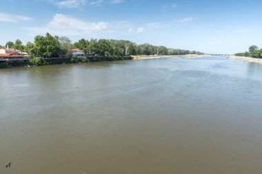 Meriç Nehri Edirne şehrinden geçerken, Doğu Trakya, Türkiye