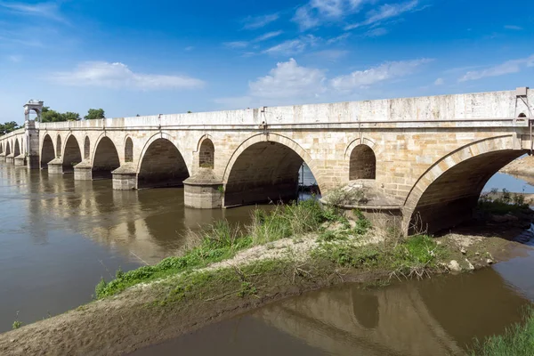 Puente Medieval Del Periodo Del Imperio Otomano Sobre Río Mérico — Foto de Stock