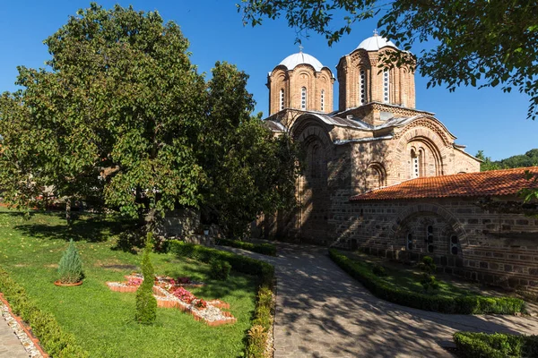 Monasteria Lesnovo Norte Macedônia Julho 2018 Vista Pôr Sol Mosteiro — Fotografia de Stock