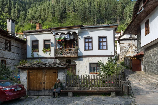 Shiroka Laka Bulgária Agosto 2018 Casas Século Xix Cidade Histórica — Fotografia de Stock