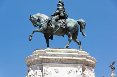Rome, İtalya - 23 Haziran 2017: vatan - Altare della Victor Emmanuel II Roma şehir, İtalya'nın Ulusal Anıtı bilinen Patria, Altar görünümünü şaşırtıcı
