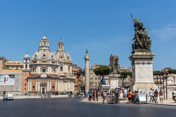 Roma Italia Junio 2017 Increíble Vista Columna Trajano Ciudad Roma — Foto de Stock