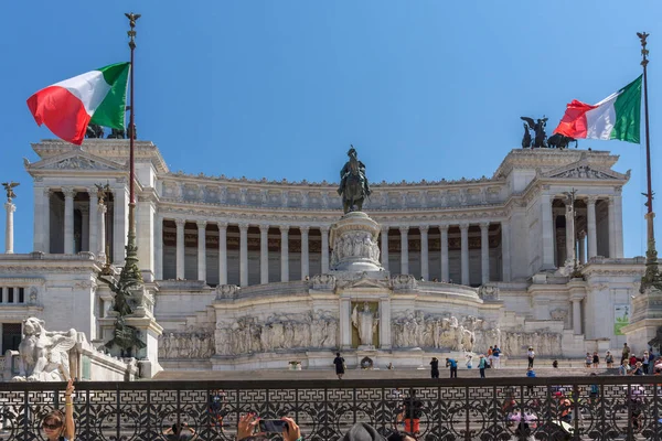 Рим Италия Июня 2017 Удивительный Вид Алтарь Отечества Altare Della — стоковое фото