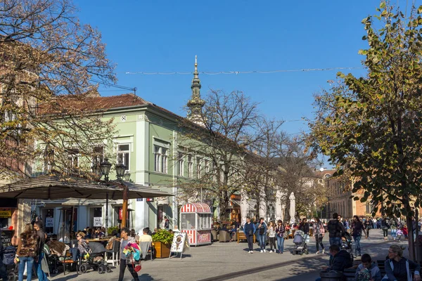 Novi Sad Vojvodina Serbien November 2018 Typiska Byggnader Centrum Staden — Stockfoto