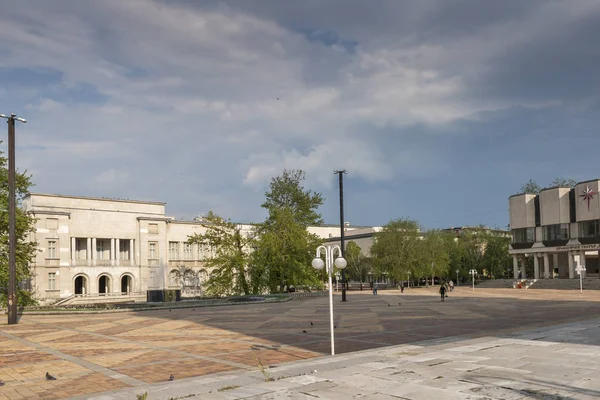 Silistra Bulgária Maio 2008 Edifício Rua Centro Cidade Dobrich Bulgária — Fotografia de Stock