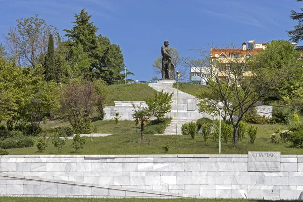Sandanski Bulgaria Abril 2019 Monumento Gladiador Tracio Espartaco Ciudad Sandanski — Foto de Stock