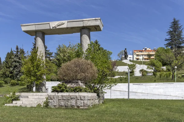 Sandanski Bulgaria Abril 2019 Monumento Gladiador Tracio Espartaco Ciudad Sandanski —  Fotos de Stock