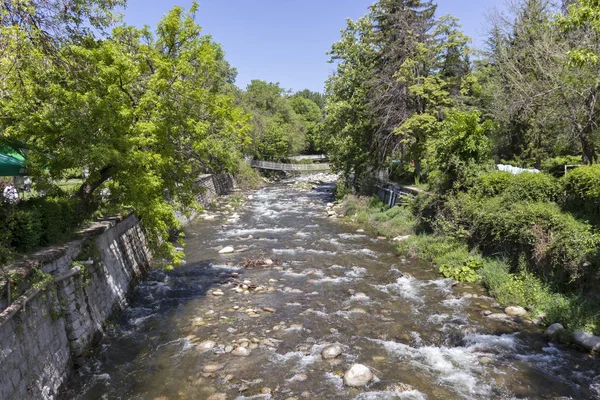 Sandanski Bulgaria April 2019 Sandanska Bistritsa River Passing Town Sandanski — Stock Photo, Image