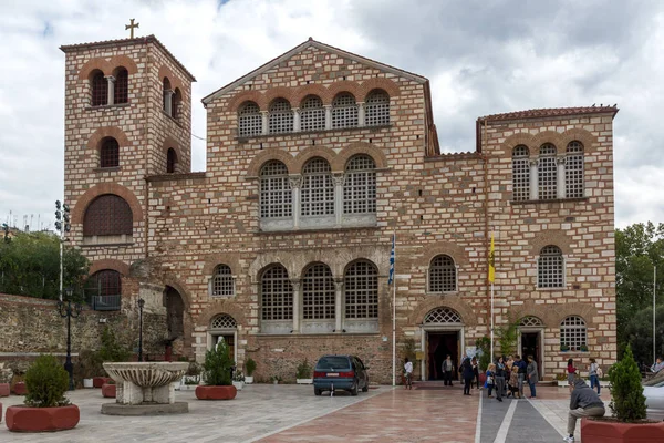 Thessaloniki Grecia Septiembre 2017 Antigua Iglesia Bizantina San Demetrio Centro — Foto de Stock