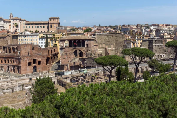 Rome Italie Juin 2017 Incroyable Panorama Ville Rome Depuis Toit — Photo