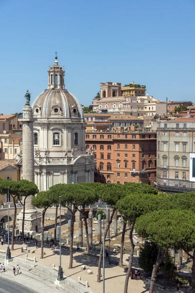 Roma Itália Junho 2017 Panorama Incrível Cidade Roma Telhado Altar — Fotografia de Stock