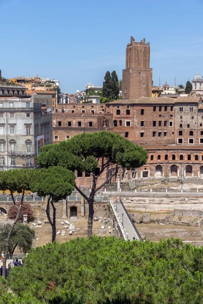 Rome Italie Juin 2017 Incroyable Panorama Ville Rome Depuis Toit — Photo