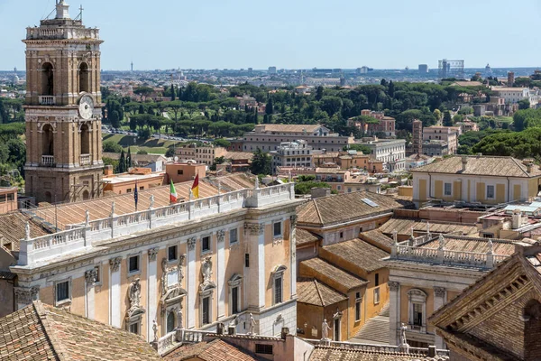 Roma Itália Junho 2017 Panorama Incrível Cidade Roma Telhado Altar — Fotografia de Stock