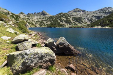 Valyavishko Gölü, Pirin Dağı, Bulgaristan ile muhteşem manzara