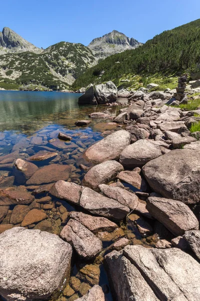 Increíble Paisaje Con Lago Valyavishko Montaña Pirin Bulgaria — Foto de Stock