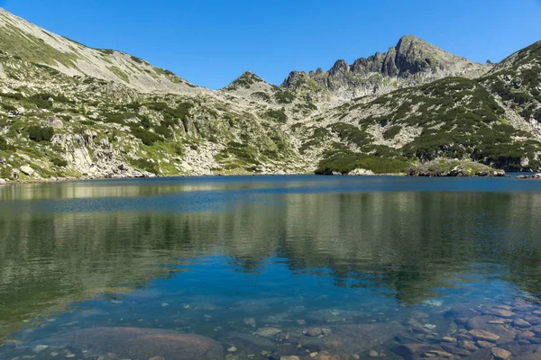 Paisagem Incrível Com Lago Valyavishko Pirin Mountain Bulgária — Fotografia de Stock