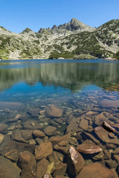 Fantastisk Landskap Med Valyavishko Lake Pirin Mountain Bulgaria – stockfoto