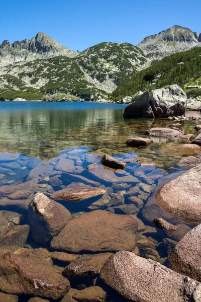 Paesaggio Incredibile Con Lago Valyavishko Pirin Mountain Bulgaria — Foto Stock