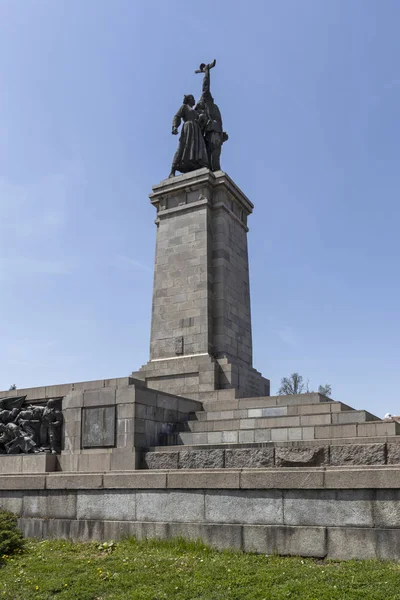 Sofia Bulgarien April 2019 Denkmal Der Sowjetarmee Der Stadt Sofia — Stockfoto