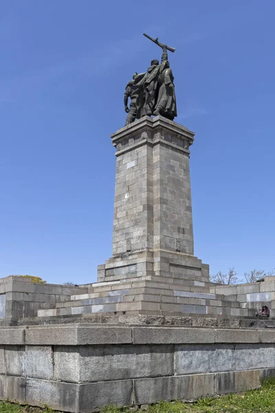 Sofia Bulgária Abril 2019 Monumento Exército Soviético Cidade Sófia Bulgária — Fotografia de Stock