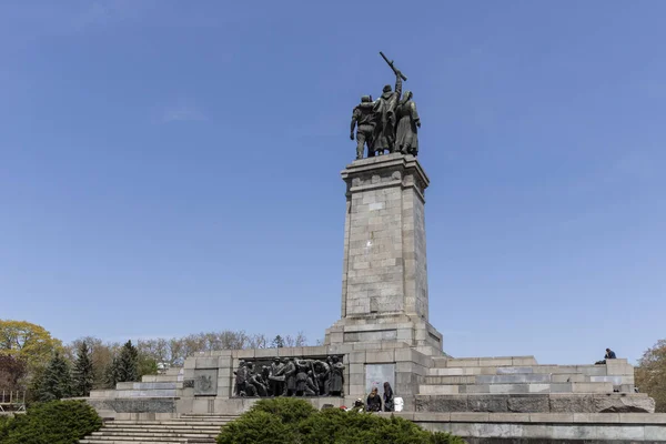 Sofia Bulgária Abril 2019 Monumento Exército Soviético Cidade Sófia Bulgária — Fotografia de Stock