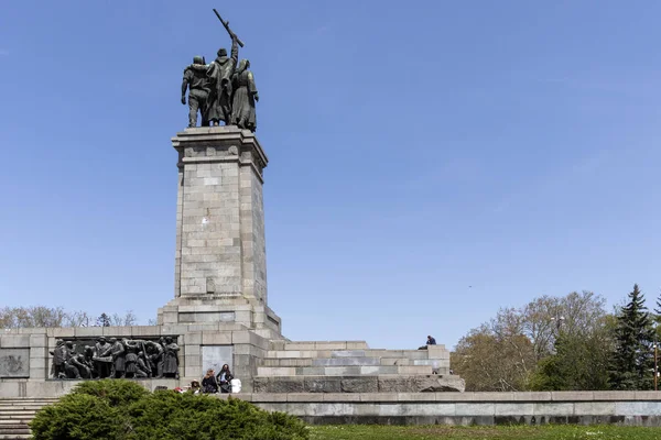 София Бульгария Апреля 2019 Года Памятник Советской Армии Городе София — стоковое фото