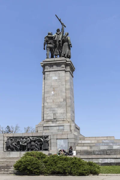 Sofia Bulgarien April 2019 Denkmal Der Sowjetarmee Der Stadt Sofia — Stockfoto