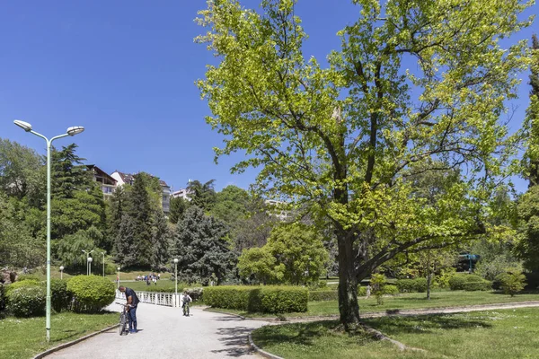 Sandanski Bulgaria Aprile 2019 Veduta Primaverile Del Parco Vrach Nella — Foto Stock