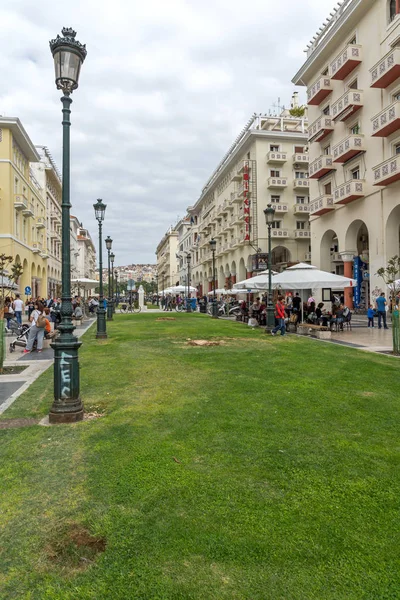 Thessaloniki Görögország Szeptember 2017 Panorámás Kilátás Aristotelous Térre Thesszaloniki Közép — Stock Fotó