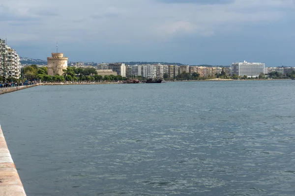 Thessaloniki Griechenland September 2017 Panorama Der Küstenstraße Der Stadt Thessaloniki — Stockfoto