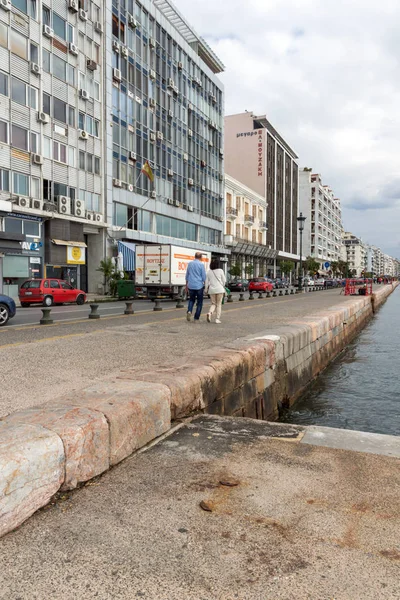 Thessaloniki Griechenland September 2017 Panorama Der Küstenstraße Der Stadt Thessaloniki — Stockfoto