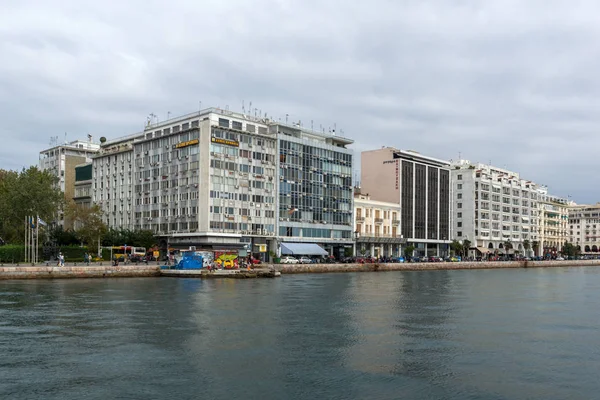 Thessaloniki Griechenland September 2017 Panorama Der Küstenstraße Der Stadt Thessaloniki — Stockfoto