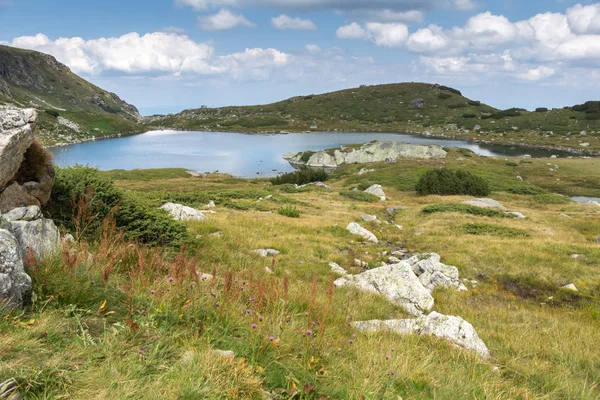 Summer landscape with The Trefoil lake at The Seven Rila Lakes, Rila Mountain, Bulgaria