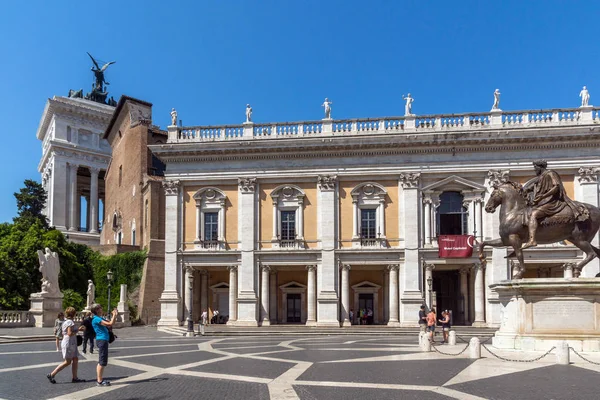 Rome Olaszország June 2017 Capitoline Múzeumainak Panorámája Róma Városában Olaszország — Stock Fotó