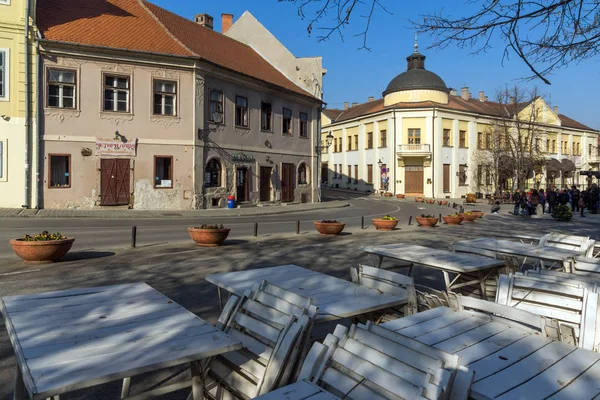 Sremski Karlovci Vojvodina Serbia November 2018 Panoramablick Auf Das Stadtzentrum — Stockfoto