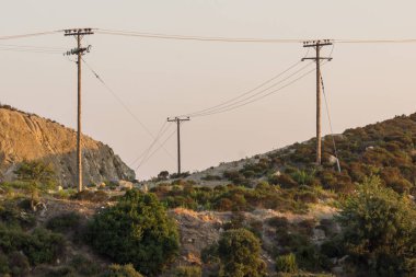 Sithonia yarımadasının gün batımı manzarası, Chalkidiki, Orta Makedonya, Yunanistan