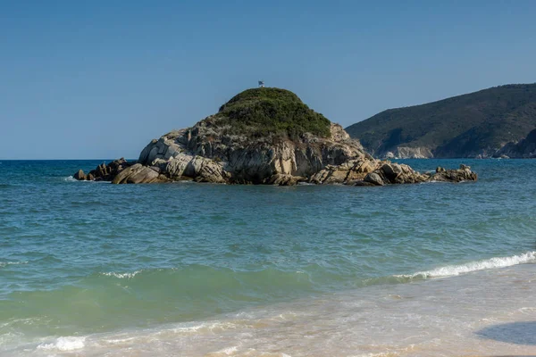 Seascape Kalamitsi Beach Sithonia Peninsula Chalkidiki Central Macedonia Greece — Stock Photo, Image