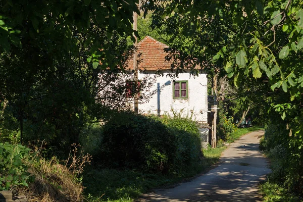 Lesnovo Nordmakedonien Juli 2018 Alte Häuser Dorf Lesnovo Osogovo Berg — Stockfoto