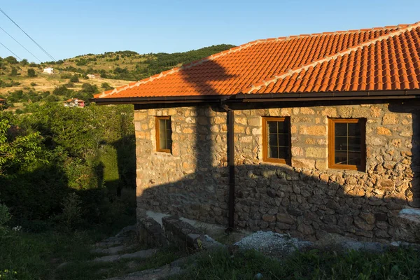 Lesnovo Noord Macedonië Juli 2018 Oude Huizen Het Dorp Van — Stockfoto