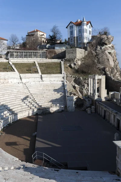 Ruínas Antigo Teatro Romano Filipópolis Cidade Plovdiv Bulgária — Fotografia de Stock