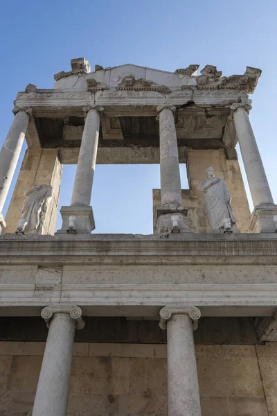 Ruiny Starożytnego Rzymskiego Teatru Philippopolis Mieście Płowdiw Bułgaria — Zdjęcie stockowe