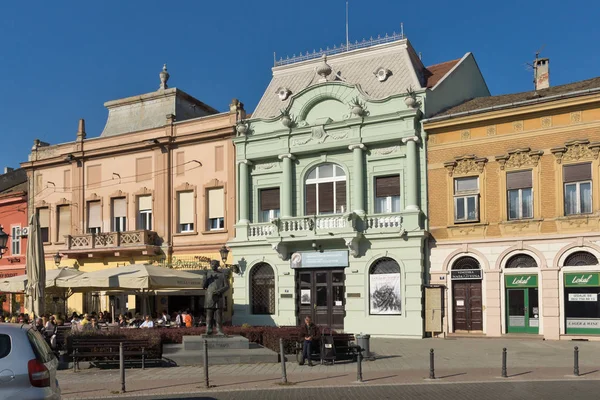 Novi Sad Vojvodina Serbia Noviembre 2018 Edificios Típicos Calle Peatonal — Foto de Stock